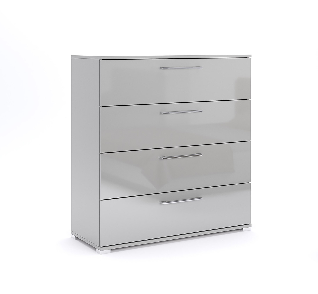 Комод 4ш 100 см Меггі Сірий глянець Шиншила Міро-Марк, фото 1