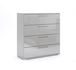 Комод 4ш 100 см Меггі Сірий глянець Шиншила Міро-Марк