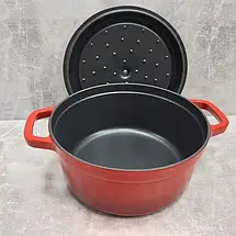 Каструля чавунна RINGEL Essen 22 см (2.9 л) з кришкою (RG-2300-22), фото 5