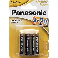 Батарейки PANASONIC LR03 Alkaline Power 1x6 шт