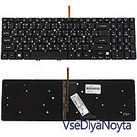 Клавиатура для ноутбука ACER (AS: M3-581, M5-581, V5-531, V5-551, V5-571 series) rus, black, без фрейма,