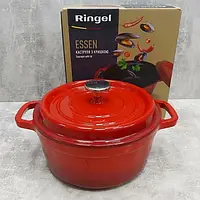 Кастрюля чугунная RINGEL Essen 22 см (2.9 л) с крышкой (RG-2300-22)