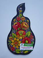 Кухонна дошка у формі груші (велика), Петриковський розпис / Kitchen board, Petrikov painting