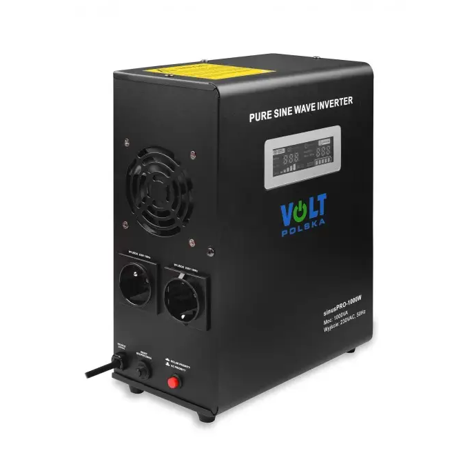 Гібридний ДБЖ/інвертор Volt Polska SINUS PRO 1000W 12/230V 700/1000W (3SP100012W)