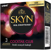 Презервативи Skyn Cocktail Club 3 шт. безлатексні для орального сексу смакові, фото 2