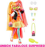 Лол омг фірс неонлішес   L.O.L. Surprise! OMG Fierce Neonlicious 11.5" Fashion Doll with X Surprises, фото 4