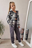 Стильний спортивний костюм-трійка для дівчинки "Брукс" (128р)