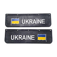 Брызговик на крыло кабины с объемным рисунком "UKRAINE" Черный (180X600)