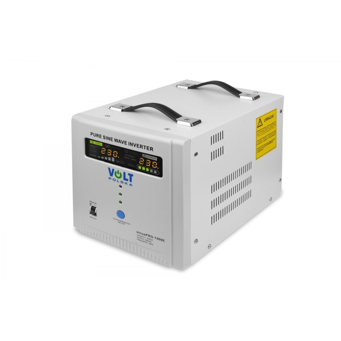 ДБЖ Перетворювач напруги Volt Polska SINUS PRO 1500E 12/230В (1000/1500 Вт), Чистий синусоїдальний інвертор