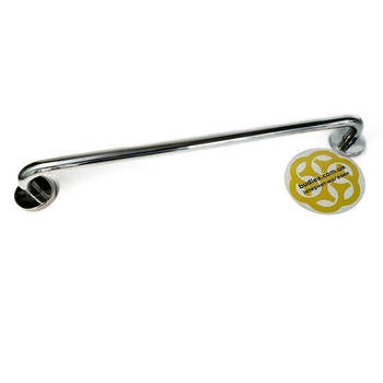 Поручень настінний для ванної кімнати прямий 50 см, нержавіюча сталь D19 мм Sanpreis