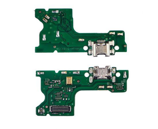 Нижня плата (Flex cable) для Huawei Y7 Pro (2019) з мікрофоном та компонентами, фото 1
