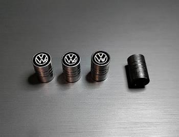 Металеві ковпачки на ніпель з логотипом Volkswagen
