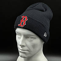 Оригинальная зимняя синяя шапка New Era Boston Red Sox Essential Cuff 12122731