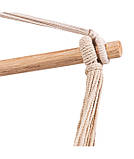 Підвісне крісло гамак бразильський стілець Heckermann + 2 подушки Gray, фото 8