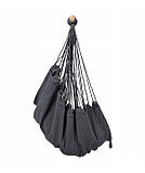 Підвісне крісло гамак бразильський стілець Heckermann + 2 подушки Dark Grey, фото 10