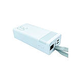 Павербанк Remax Chinen Type-C 20 W + 2 USB 22.5 W 30000 mAh LED Білий (RPP-320), фото 2