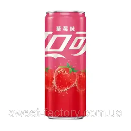 Coca Cola Strawberry China 330ml, фото 1