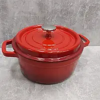 Каструля чавунна RINGEL Essen 26 см (4.8 л) з кришкою (RG-2300-26)