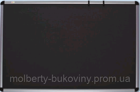 Дошка текстильна для оголошень в алюмінієвій рамі S-line Сіра 100х180см