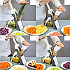 Мультислайсер для овочів Brava Spring Slicer / Ручна овочерізка слайсер для овочів / Терка, фото 9