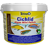 Сухой корм для для всех видов цихлид в гранулах Tetra Cichlid Algae Mini 10 л