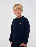 Детскаий пуловер | Хлопок | 128 | Стильно и комфортно для мальчика SMIL 116588 Темно-синий меланж
