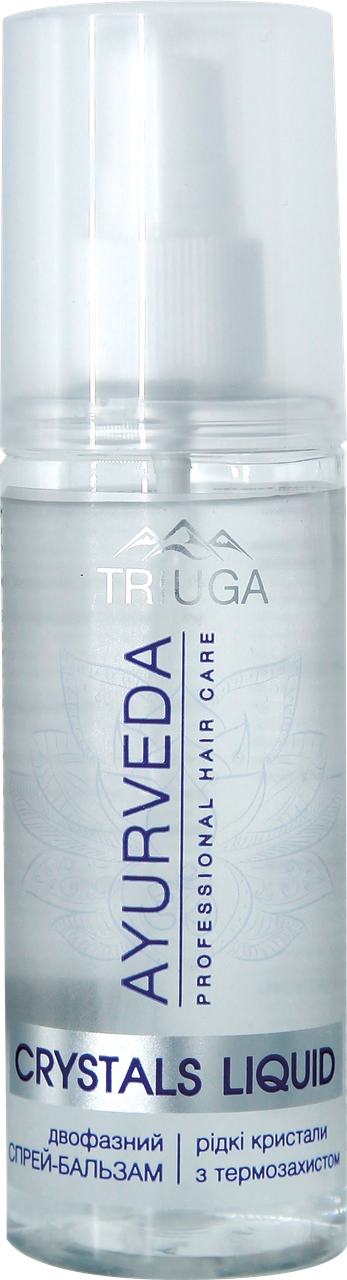 Двофазний спрей-бальзам Crystals Liquid AYURVEDA Professional hair care, 120 мл (8908003544885), Тріюга-ОМ