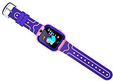 Дитячий смарт годинник Smart Watch Kids XO-H100 з камерою GPS трекер Рожевий, фото 4