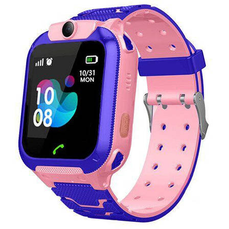 Дитячий смарт годинник Smart Watch Kids XO-H100 з камерою GPS трекер Рожевий, фото 1