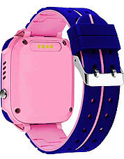 Дитячий смарт годинник Smart Watch Kids XO-H100 з камерою GPS трекер Рожевий, фото 5