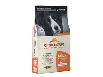 Almo Nature Holistic Dog M - Сухий корм дорослих собак середніх порід зі свіжим лососем 12 кг