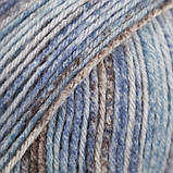 Пряжа Drops Fabel Long Print (колір 604 ocean view), фото 4