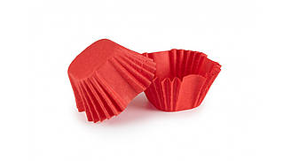 Тарталетка паперова для цукерок, 30*30мм. h=30мм Червона