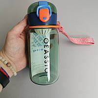 Пляшка для води зелена 400 мл. з ситечком