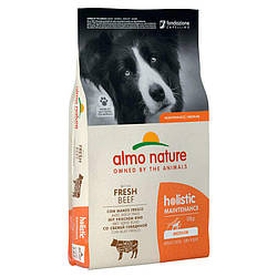 Almo Nature Holistic Dog M - Сухий корм дорослих собак середніх порід зі свіжою яловичиною 12 кг