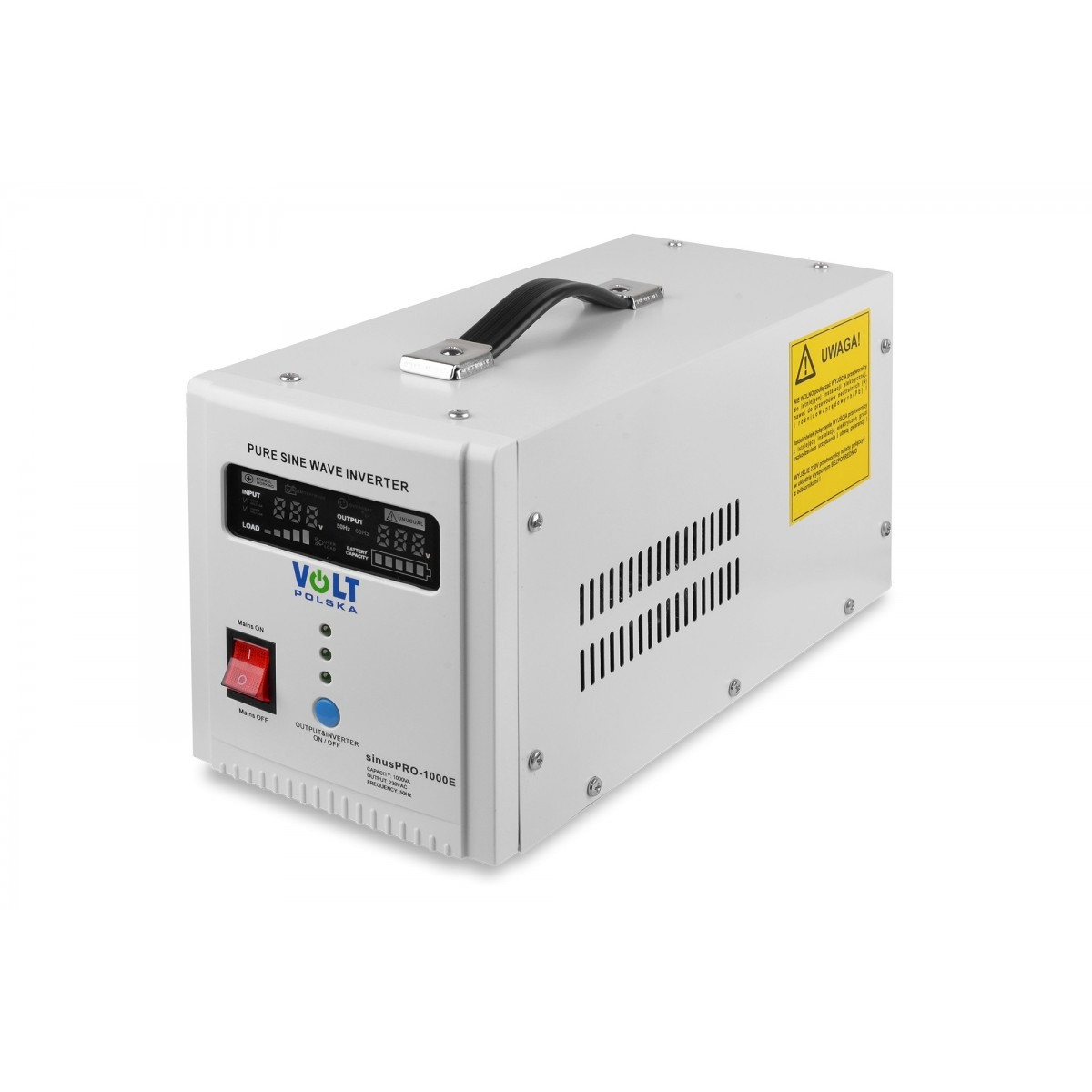 ДБЖ Перетворювач напруги Volt Polska SINUS PRO 1000 E 12/230 В (700/1000 Вт), Чистий синусоїдальний інвертор