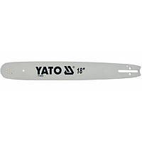 Шина направляющая цепной пилы YATO l= 18"/ 45 см (72 звена) для цепей YT-84943 YT-84963