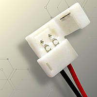 Конектор для світлодіодних стрічок OEM SC-06-SW-10-2 10 mm joint wire (провід-затискач)