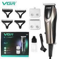 Професійна машинка для стрижки волосся 3в1 VGR V-111, срібляста