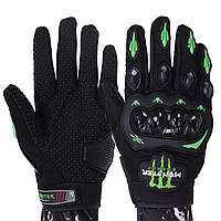 Мотоперчатки для ендуро Monstr MS-5529-M (XXL) Чорний-салатовий