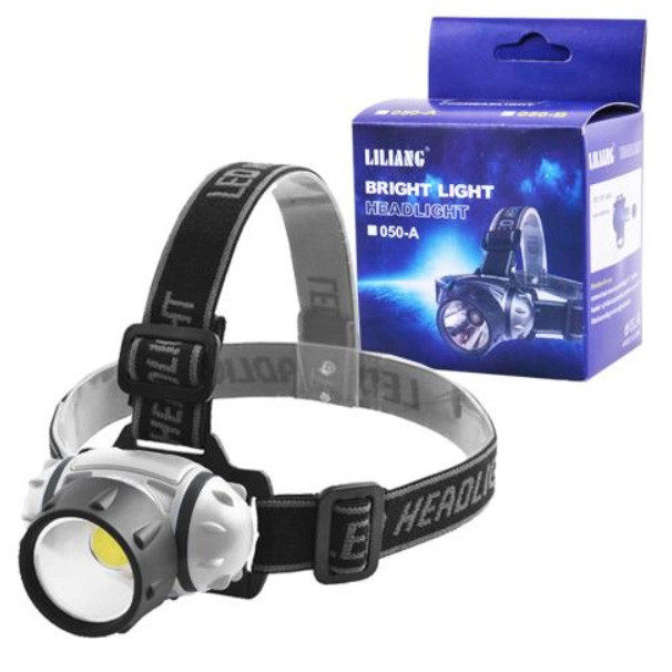 Налобний ліхтар Headlights F195 COB Led на батарейках, фото 1