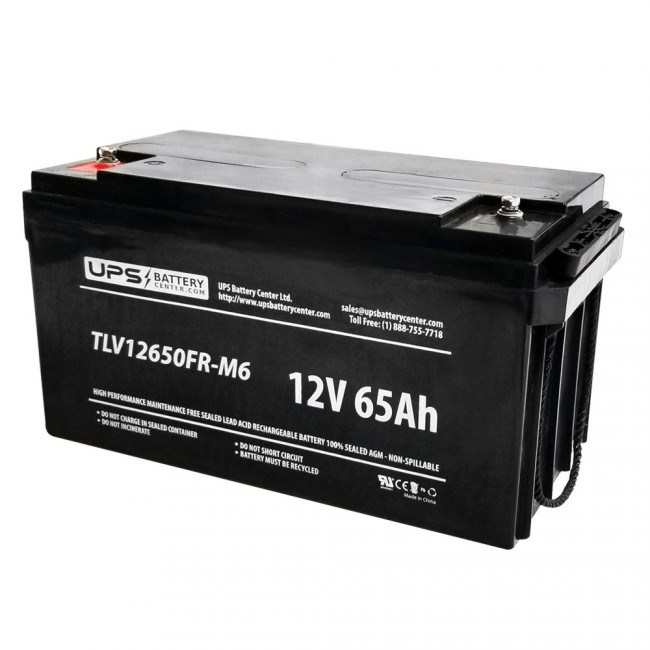 Аккумулятор AGM YD12-65 12В 65A/ч, YIGITAKU - Турция, батарея для ИБП на 12v 65ah - фото 1 - id-p1932860699