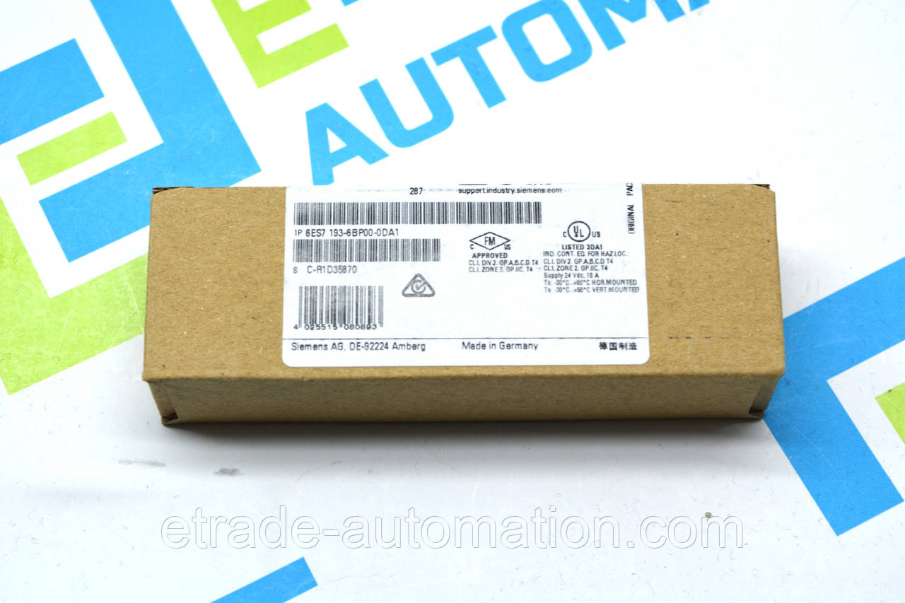 Базовий блок Siemens ES7193-6BP00-0DA1, фото 1