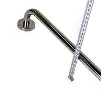 Поручень настінний для ванної кімнати прямий 60 см, нержавіюча сталь D19 мм Sanpreis, фото 2