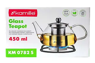 Заварник зі знімним ситечком 600 мл Kamille 0778 S, фото 3