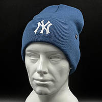 Оригінальна зимова синя шапка 47 brand New York Yankees B-HYMKR17ACE-TB