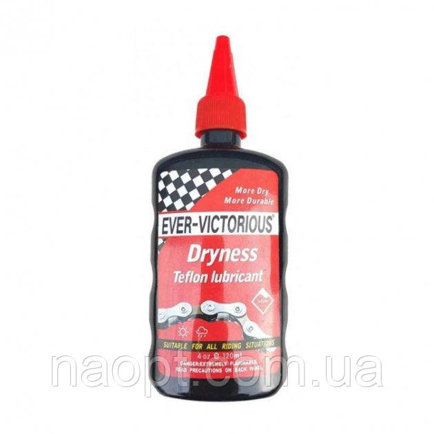 Олія ланцюга велосипеда тефлонова Ever-Victorious Driness Teflon lubricant, об'єм 120 мл, фото 1