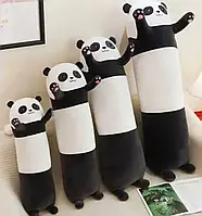 Мягкая плюшевая игрушка из серии Кот батон подушка объятия Панда,Черно-белый 130см