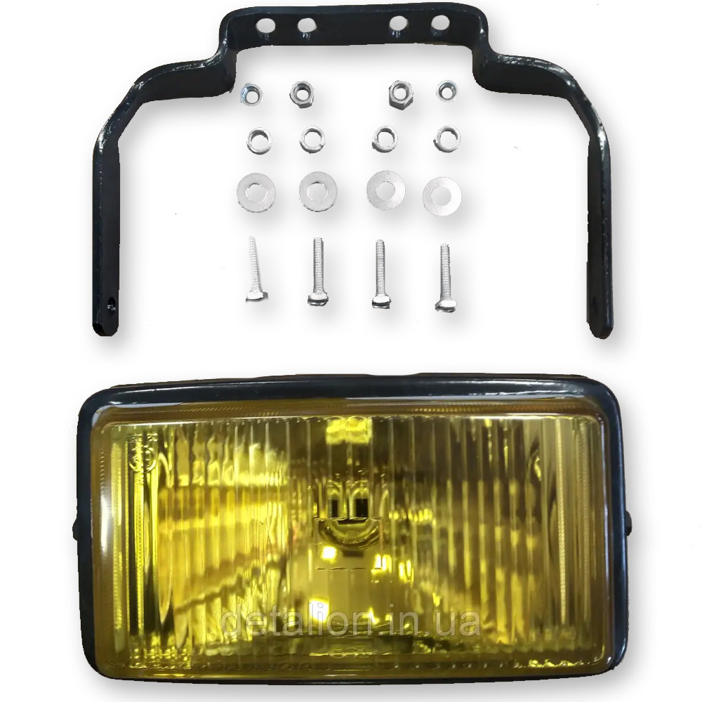 Фара протитуманна DAF, MAN, VOLVO жовта 242х132 мм з кронштейном 81.25102-6043, фото 1