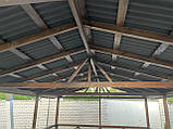 Дерев'яна альтанка 4 на 6 м, розбірна (на 20-24 осіб) "Тоуран", фото 9